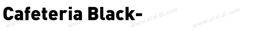 Cafeteria Black字体转换